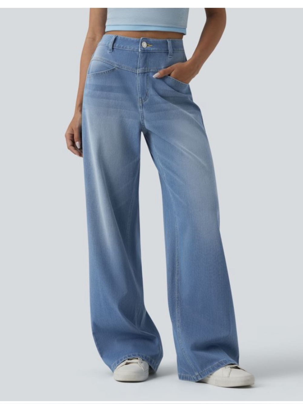 High-Waist Wide Leg Jeans